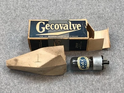 Paire de lampes, valves, tubes, G.E.C. B36, C12SN7GT, England 1948, NOS - Photo 1/4