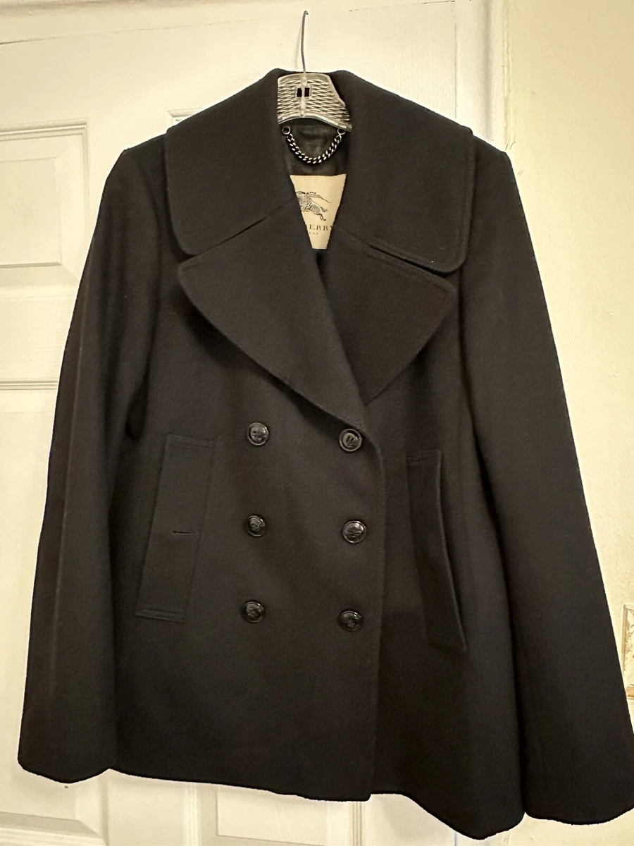 Burberry wool cashmere pea coat cheap