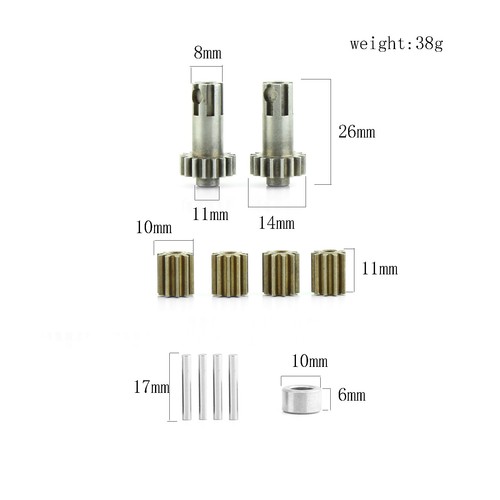1 Set Metal Differential Outdrive Diff Planet Gear For ARRMA AR310775 ARA102722 - Picture 2 of 6