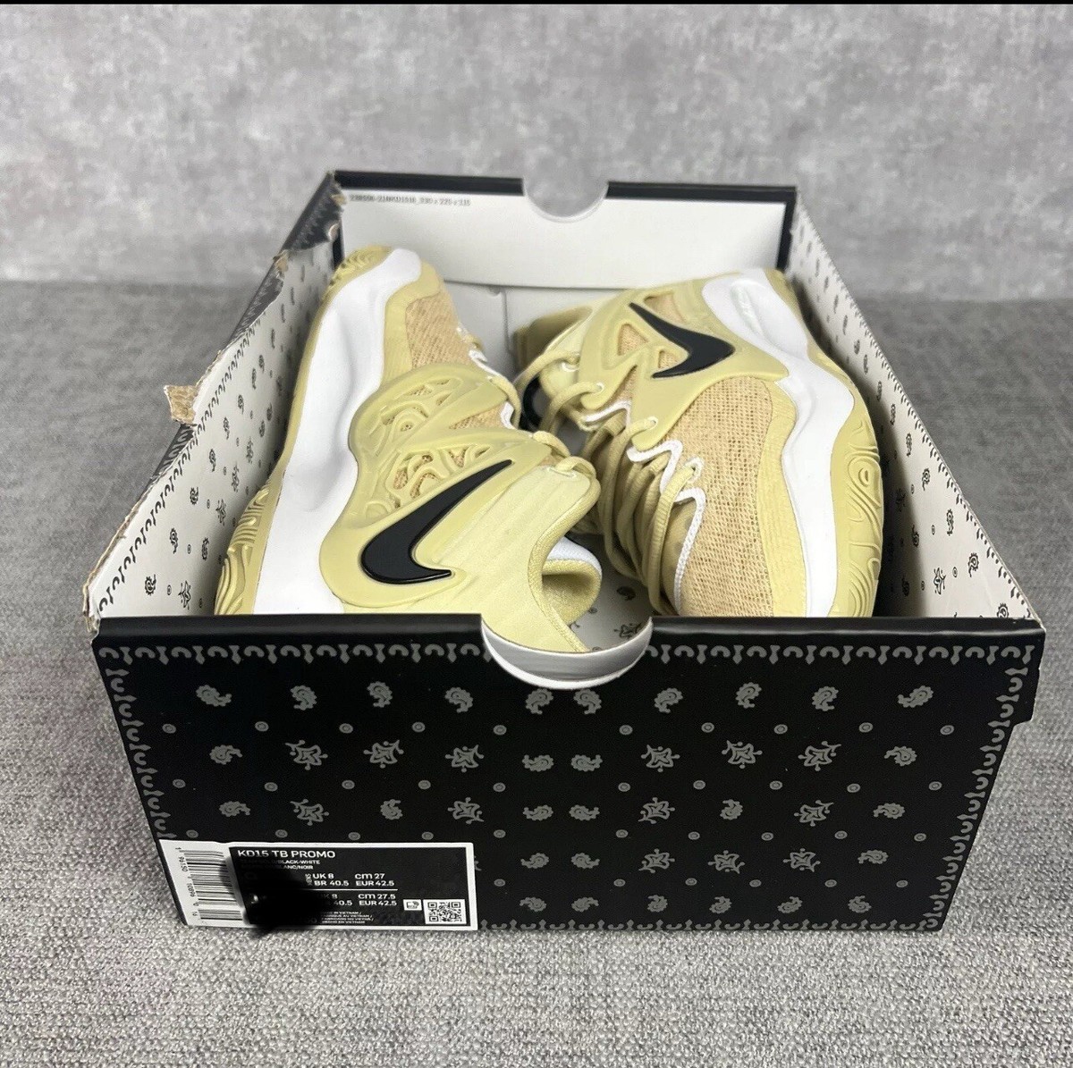 Nike KD 15 TB Team Gold Size 17 DX6648-700 Nike KD 15 TB Promo University Gold Yellow DX6648-701 Men  main image 2