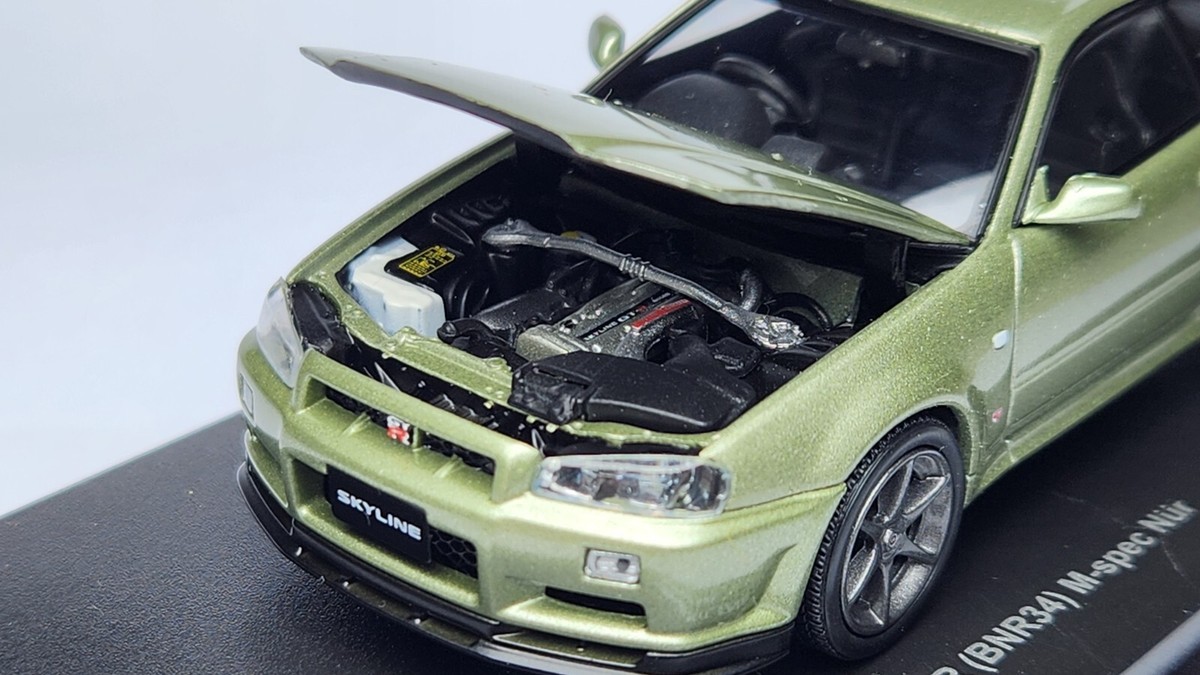 1:43 Kyosho Nissan Skyline GT-R R34 BNR34 M Spec Nur