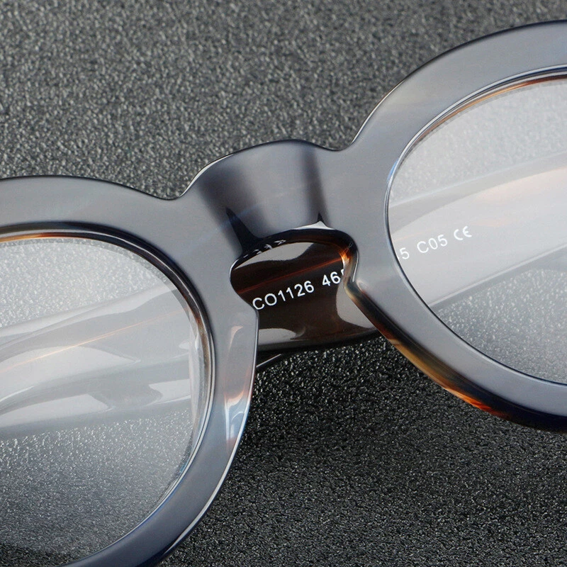 Винтажные очки ручной работы толстые ацетатные оправы для очков ретро мужские женские - Изображение 4 из 4