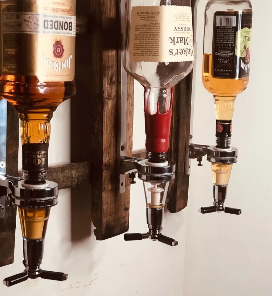 Liquor Dispenser/Bourbon Stave Liquor dispenser/Wall Mount Dispenser - Image 2 of 3