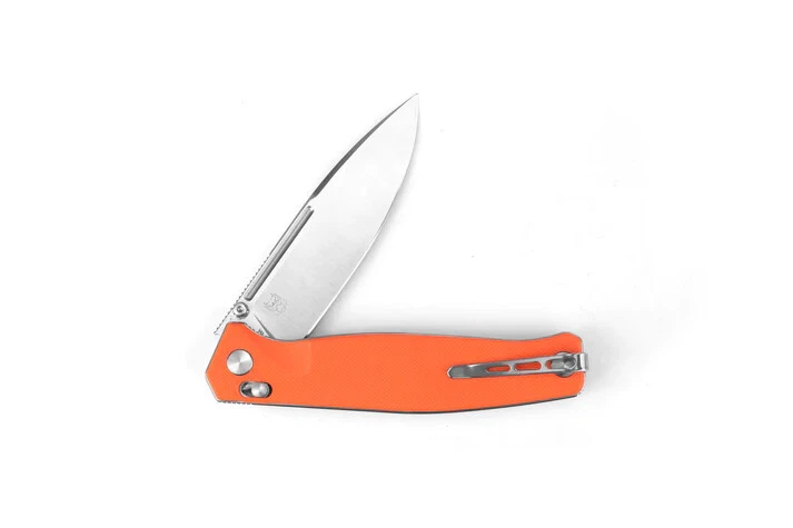 Cuchillo Plegable Real Steel Huginn Slide Lock 3.66" VG-10 Hoja de Acero Naranja G-10 Foto 4 de 4