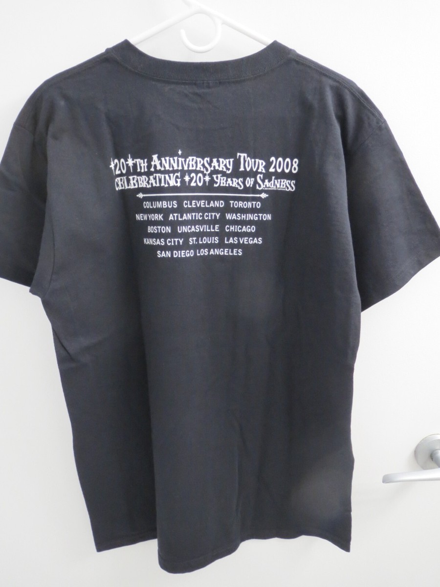 Smashing Pumpkins 20th Anniversary 2008 Tour Stops T-Shirt Smashing Pumpkins 20th Anniversary 2008 Tour Stops T-Shirt