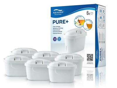 6 Packungen Pure+ Ersatzkartuschen für Brita Maxtra Wasserfilter Kanne Nachfüllpack