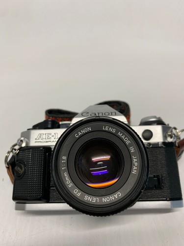 Canon AE-1 Program 35mm 1:1.8 Film Camera FREE SHIPPING - Picture 7 of 11