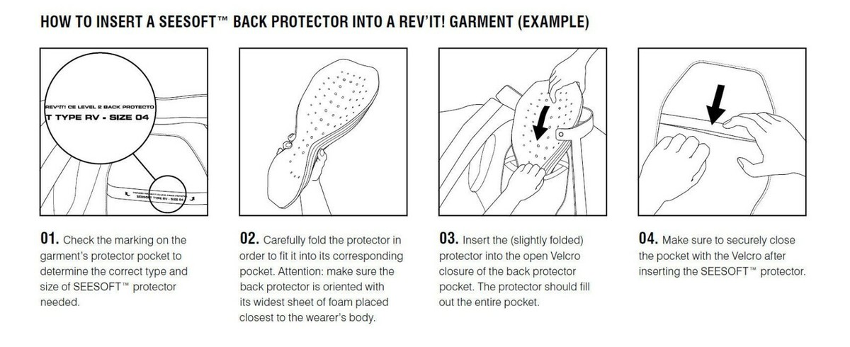 REV'IT! SEESOFT AIR type RV Back protector REV'IT! SEESOFT AIR type RV Back protector