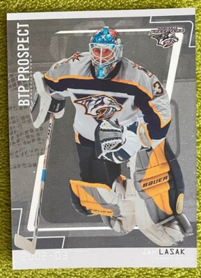 2002-03 ITG Be A Player Between the Pipes SILVER #92 - Jan Lasak ROOKIE
