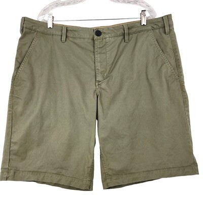 Timberland Men's Relaxed Chino Shorts Size 40 Olive Green Slash
