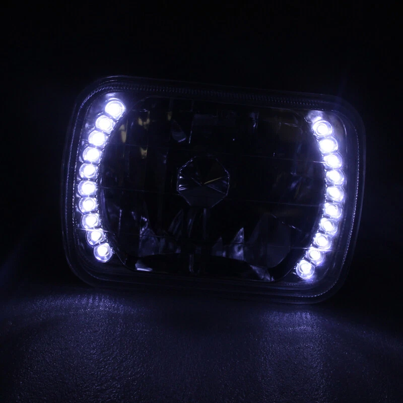 Pair 7X6" 5x7" LED Headlights Square For Chevy Express Cargo Van 1500 2500 3500 - Image 3 of 4