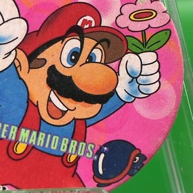 Mario Pink Menko Super Mario Bros Famicom Card Nintendo 1985 NES Japanese