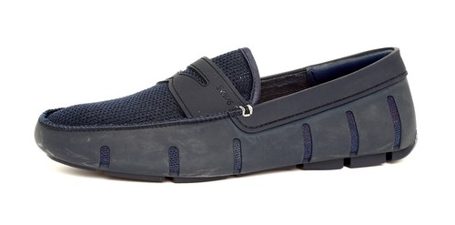 Swims Moc Toe con textura PENNY Mocasines Azul Marino Hombre Talle 8 5274 |  eBay