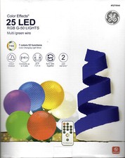 GE 5270944 25CT MULTI COLOR MULTI-FUNCTION G-50 LED LIGHTS - NEW