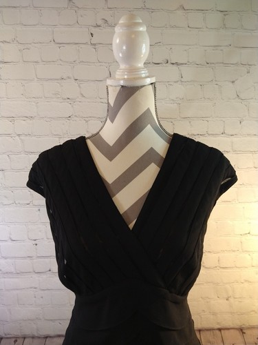 EUC black DRESS BARN WOMAN COLLECTION tiered evening dress - SIZE 14W - Picture 2 of 14
