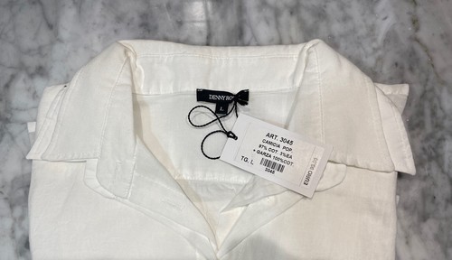 DENNY ROSE CAMICIA camicetta doppia popeline e garza art. 3045 tg. L - Foto 7 di 7