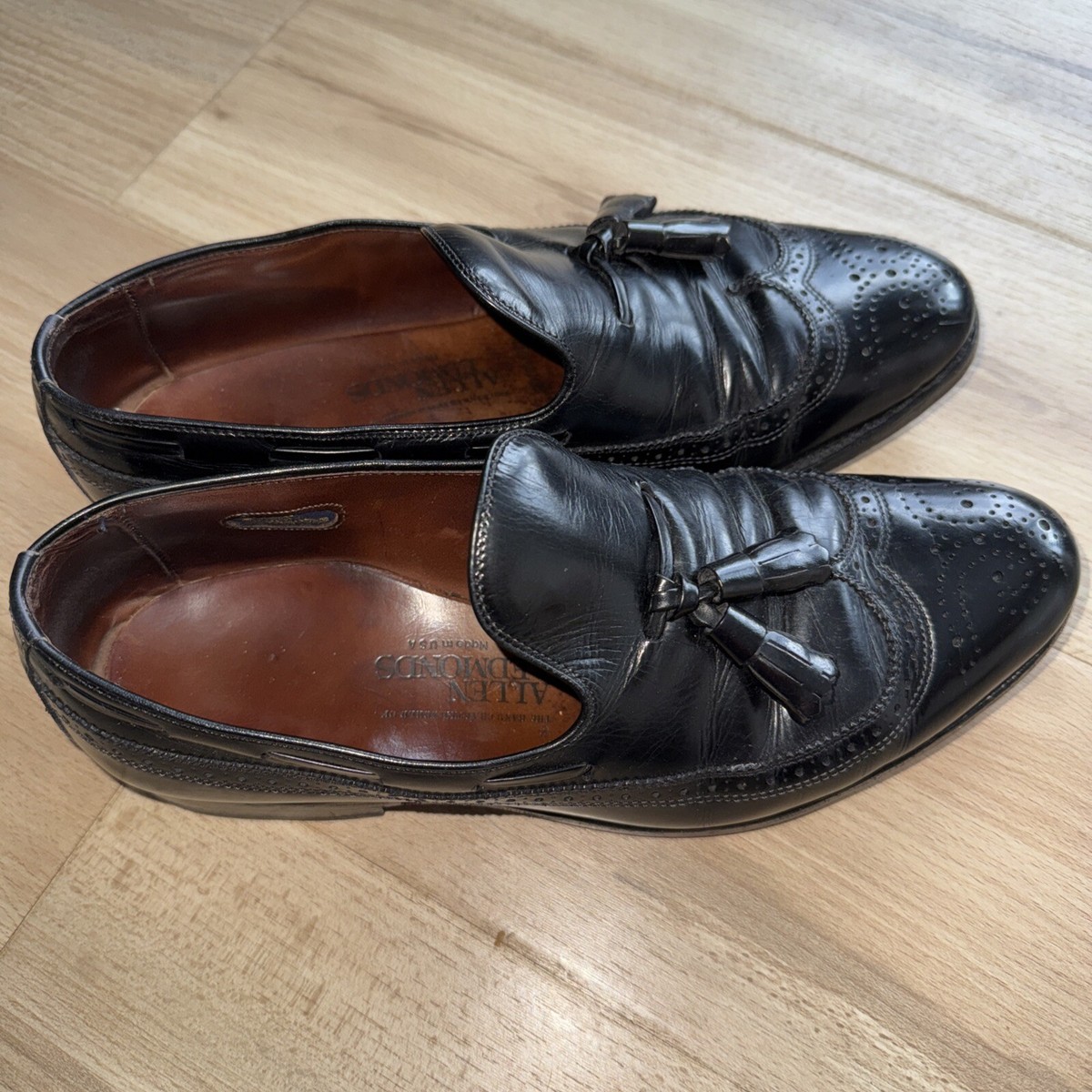 Allen Edmonds Mens Loafers‎ 7 D Black Leather Tassel Dress Shoes Business Casual Sidney Tassel Loafer (Men) | Nordstromrack main image 4