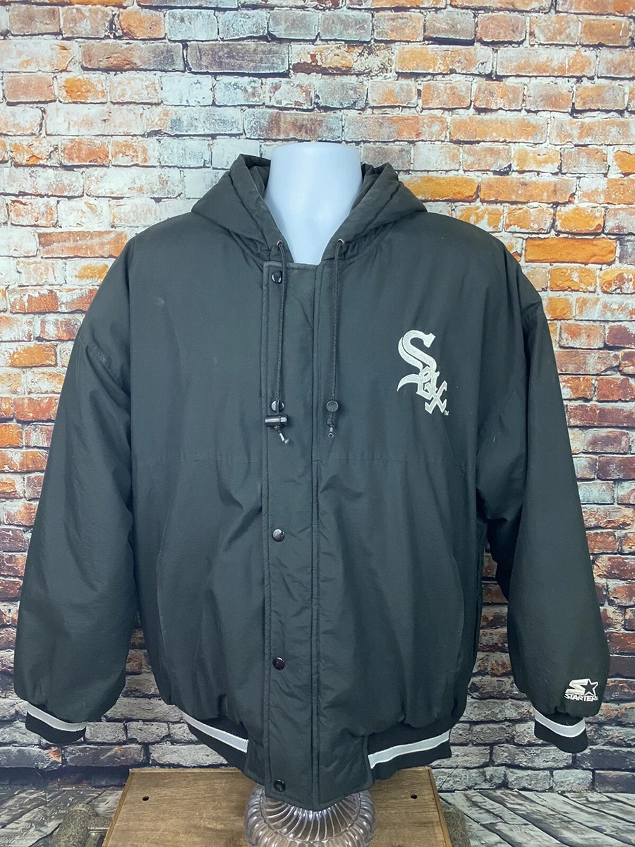 Vintage Chicago White Sox Starter Insulated Jacket Coat Black 90s