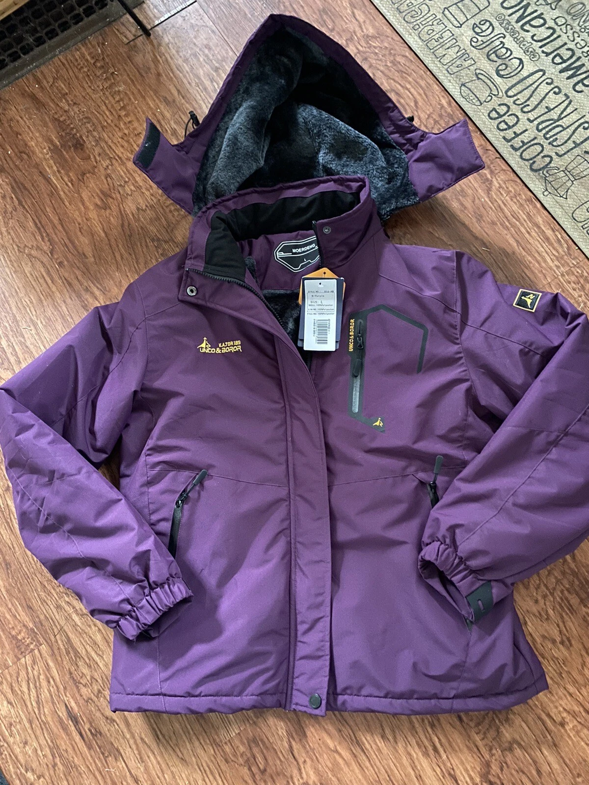 MOERDENG Unco Boror VATOR 189 WINTER JACKET Waterproof Snow Ski Coat Size Large