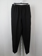 Alfred Dunner Elastic Waist Pull-On Casual Pants 12 Black 2403