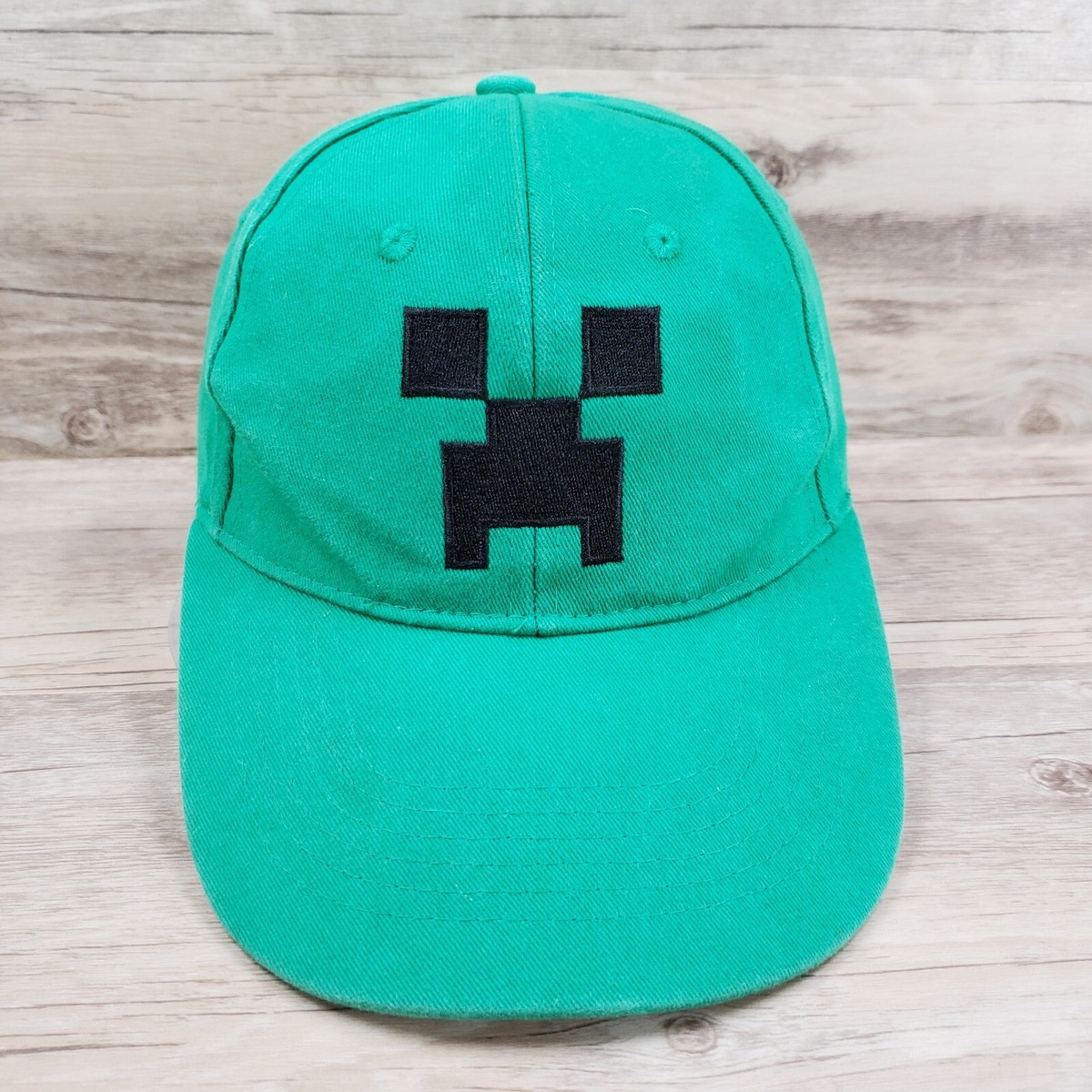 Minecraft Creeper Hat Cap Snapback Kids Green Jinx Adjustable | eBay