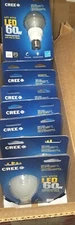 CREE Soft White LED 60W Dimmable Glass Bulb 800 Lumens - New Case Pack Of 8 