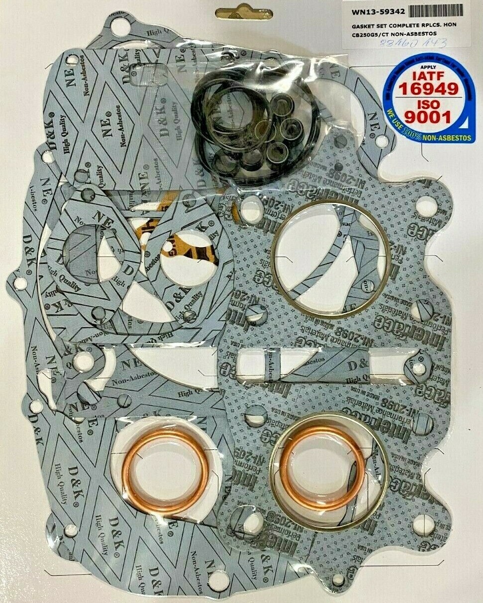 Pochette complète de joints moteur Honda CJ 250 T pour préparer vos balades d'été