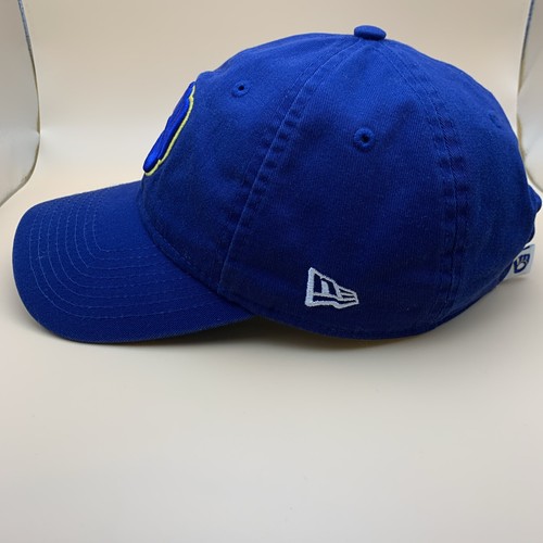 Milwaukee Brewers Hat Cap Adjustable Blue Yellow White Strapback Plain Logo MLB - Picture 4 of 14