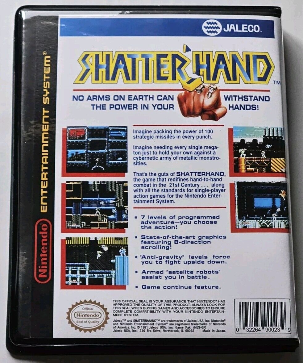 Shatter Hand Shatterhand CASE ONLY Nintendo NES Box ANY 4+ Shatter Hand Shatterhand CASE ONLY Nintendo NES Box ANY 4+