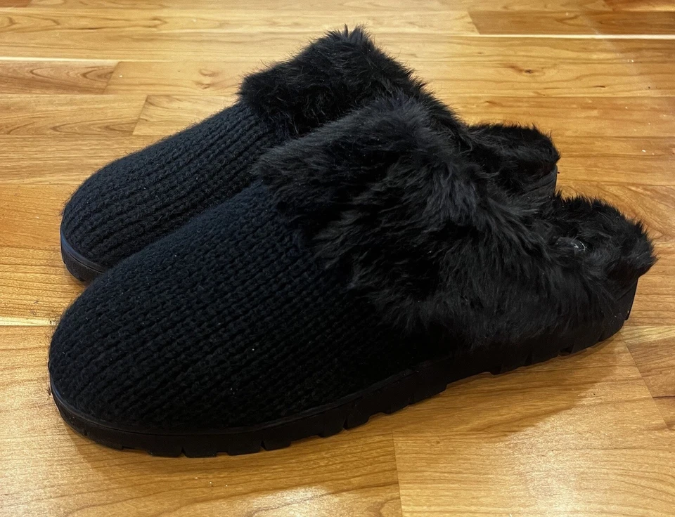 Zapatillas Zueco Dr. Scholl’s NUEVAS SIN CAJA Mujer’s 10 Negro Tejido Difuso Sin Cordones Sf Foto 2 de 4