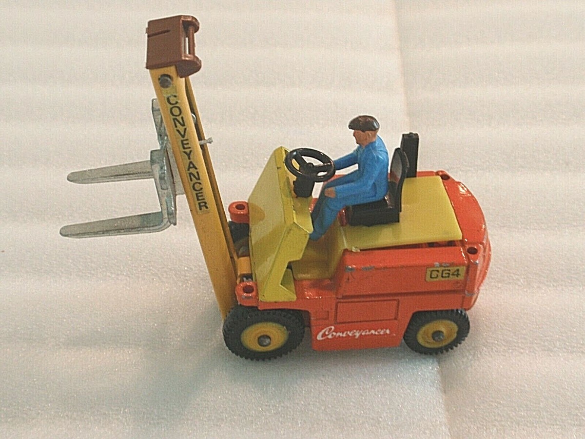 dinky toys　conveyancer fork lift truck Dinky 3.8” FORK LIFT TRUCK CONVEYANCER Diecast #404 W/ DRIVER NICE
