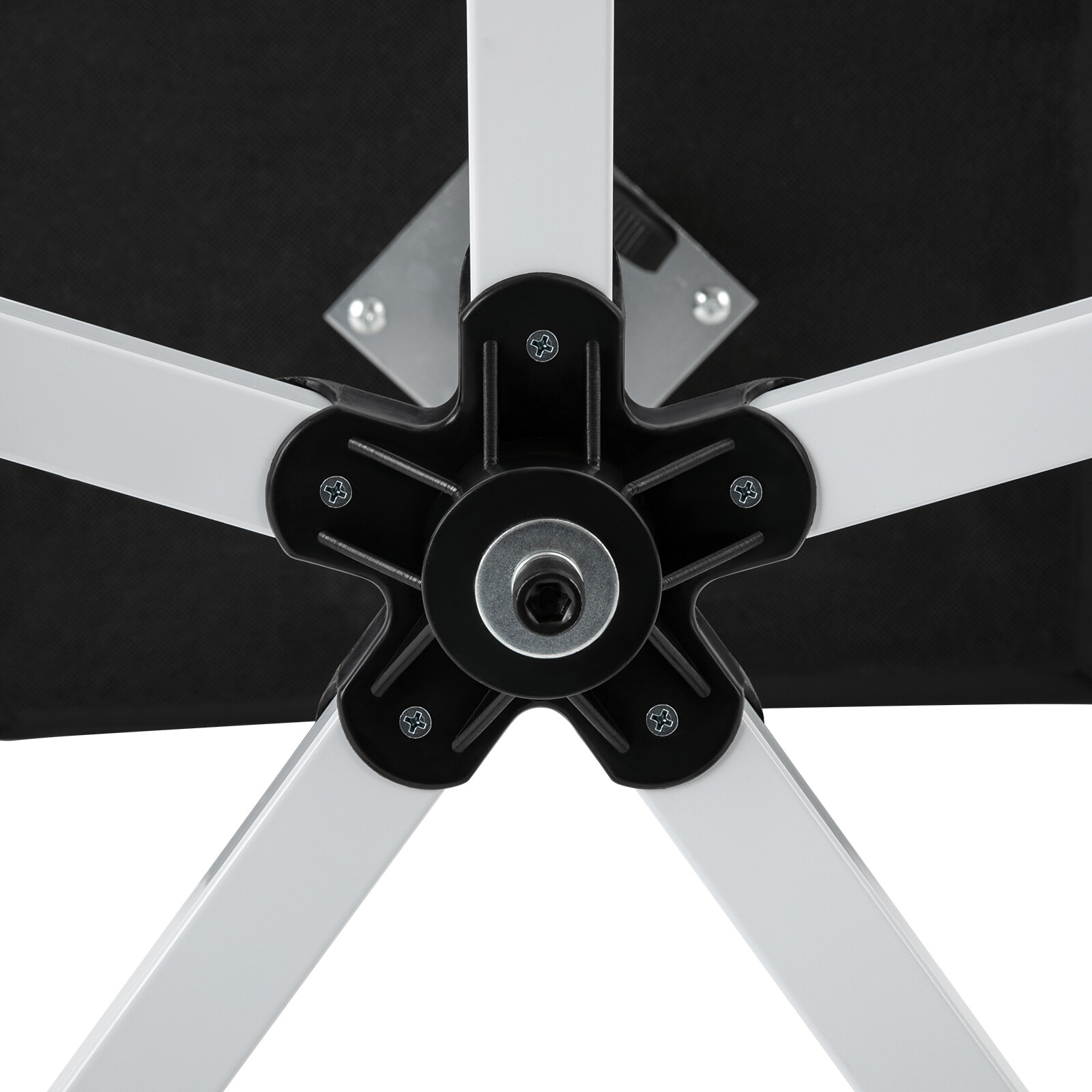 Black Adjustable Pedicure Stool with Wheels for Comfort and Convenience