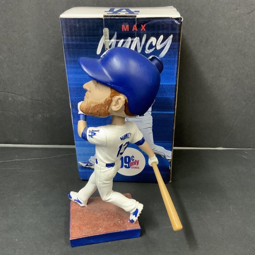 MAX MUNCY DODGERS 2020 WS CHAMPION SIGNED 2019 SGA BOBBLEHEAD PSA 1C01953 - Picture 4 of 7