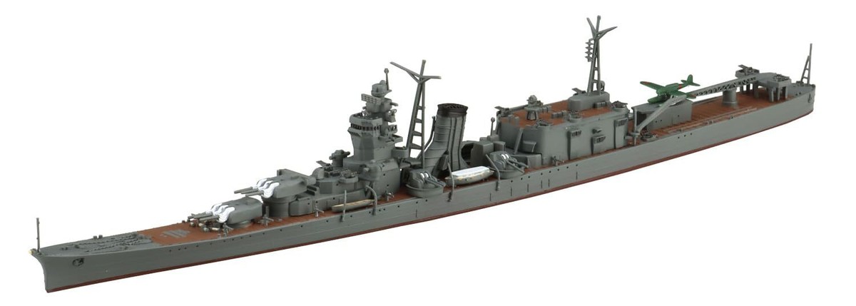 Aoshima 1/700 Scale Waterline Model Kit WWII IJN Light Cruiser