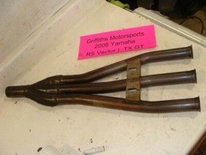 2008 YAMAHA Vector l-tx gt rs 8GM triple 3 into 1 exhaust pipe oem