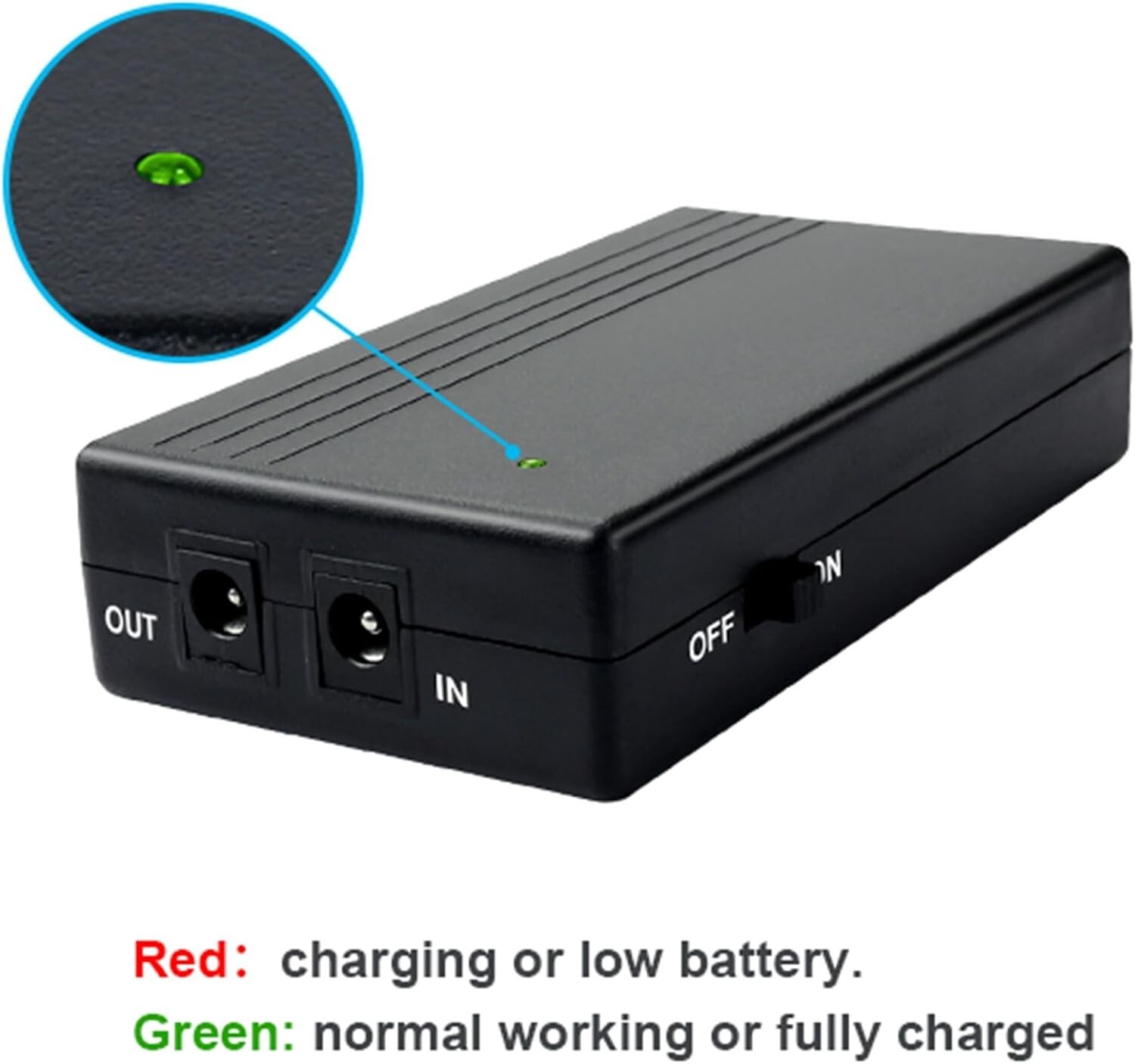 6000mAh Mini UPS Backup Power Supply 12V Output Wifi Router Modem