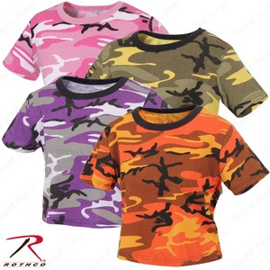 purple camo crop top