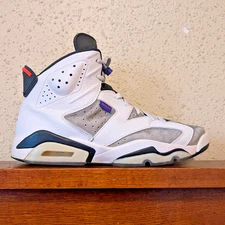 Nike Air Jordan 6 Retro LTR Flint Men's 11 US White Sneakers (C13125-100) 