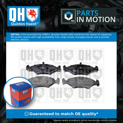 Brake Pads Set fits FORD P100 Mk2 1.8D Front 87 to 92 RFA QH 1595523 1619209 New