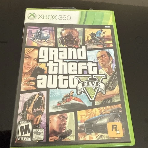 Grand Theft Auto V (Microsoft Xbox 360, 2013) Both Disk And Map Complete In Box