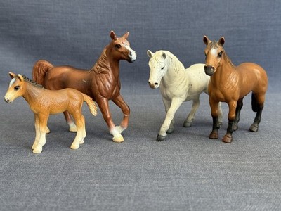 Schleich Horses 2001 Lot Lipizzaner, Trakhener & Chestnut Mares, Holsteiner Foal