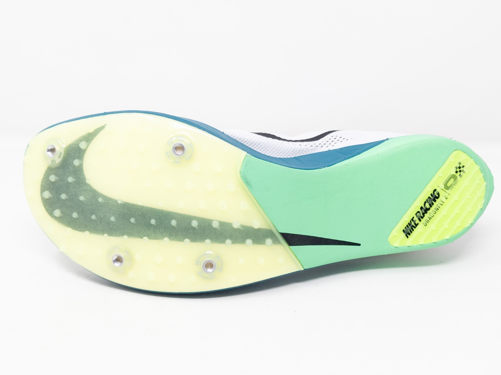 [Sz 12] Nike ZoomX Dragonfly 2 Track Spikes White Green Spruce FD8413-102 thumbnail 9