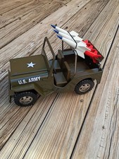 TONKA U.S. ARMY JEEP WITH MISSILES - FULLY RESTORED