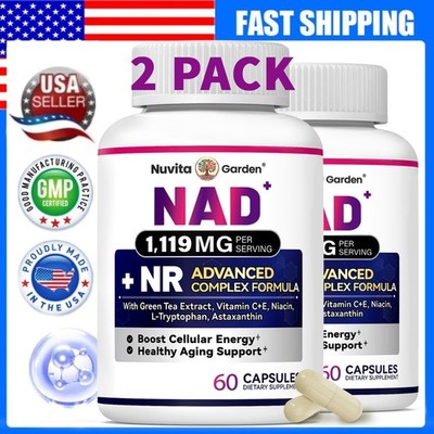 NAD+ Supplement for Women - Nicotinamide Riboside with Vitamin C&E 120 Vegan Cap