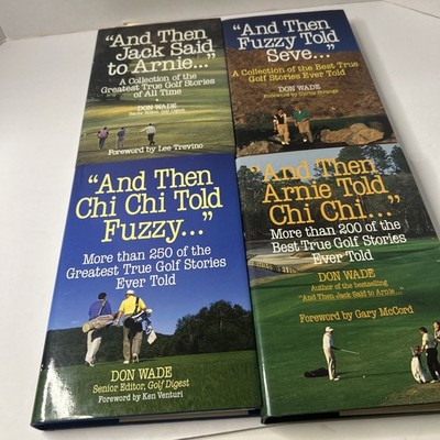 Lot of 4 Golf Books Series  And Then   Told  by Don Wade
