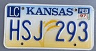 Trio Kansas License Plates 3 Plates Vintage KS Lic — photo 4