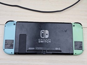 Nintendo Switch HAC-001 V1 Console Neon Green Blue Joy-Con w/ OEM Charger Tested