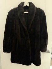 Lanvin Blackglama Mink Fur Coat Dark Brown | Dark Ranch Mink | M–L