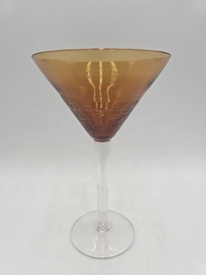 Pier 1 Amber Bronze Crackle Martini 7 7/8  replacement