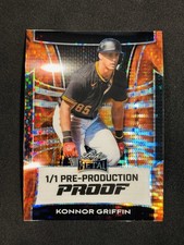 2025 Leaf Metal Pre Production Proof Konnor Griffin Orange Pulsar Prizm RC 1/1